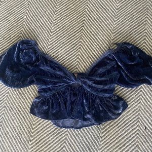 Free People Velvet top